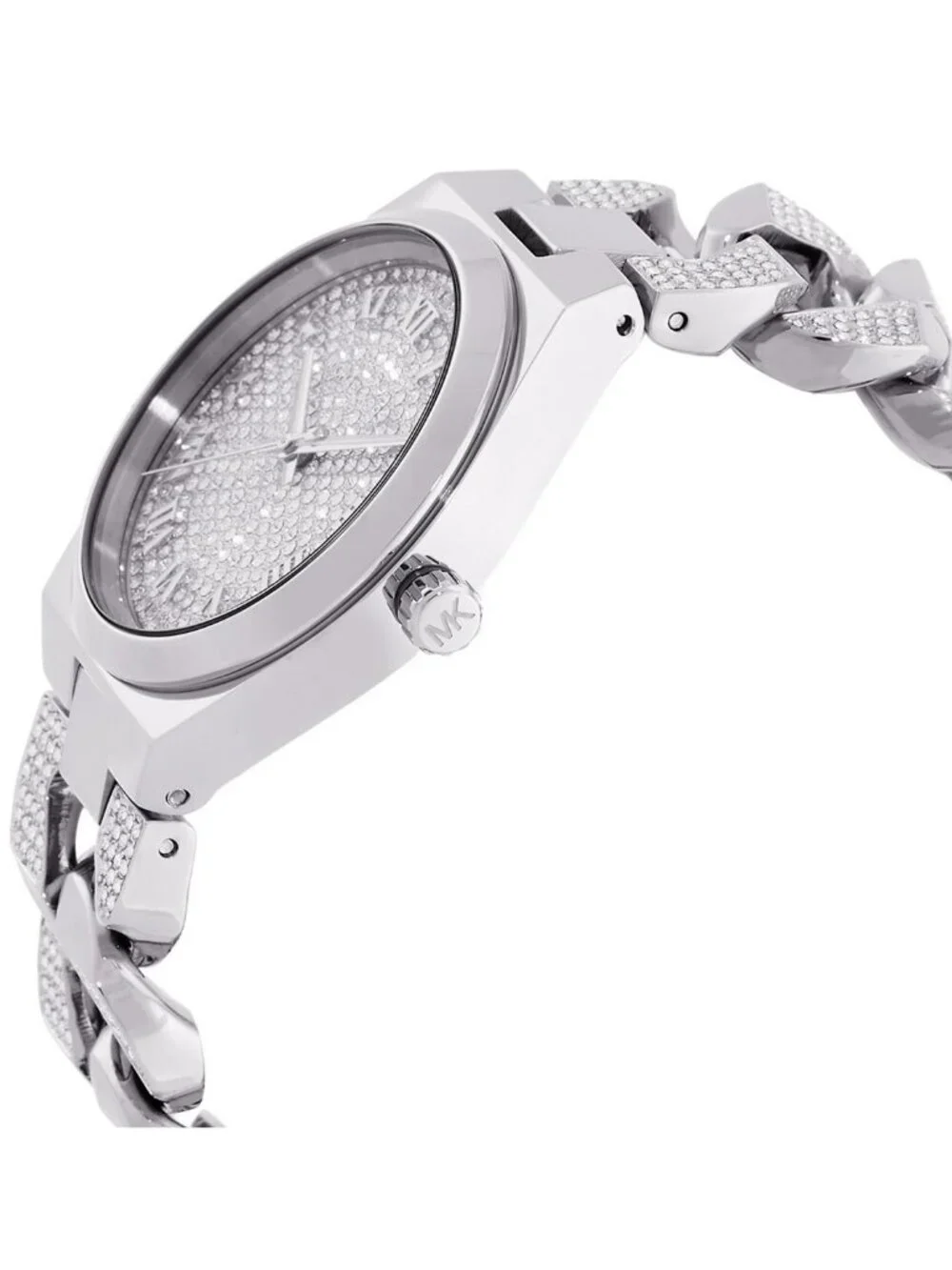 NWT Michael Kors Lennox Quartz Silver Dial Ladies Watch
